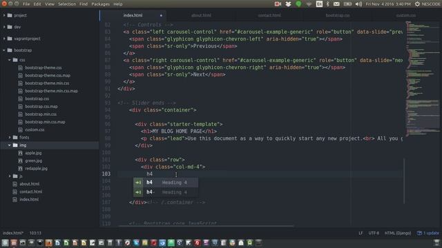 Bootstrap carousel and column смотреть онлайн