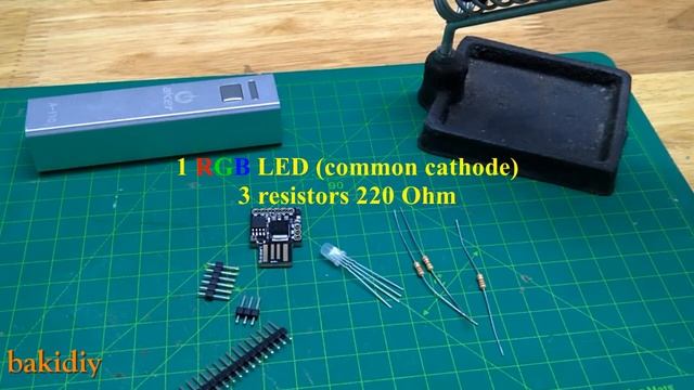 Digispark Arduino ATtiny85 USB - Installation - Control RGB LED - Blinking LED смотреть онлайн