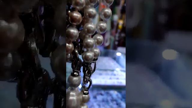 Жемчуг Майорка. Длина вместе с подвесной частью 58 см. 3000 рублей