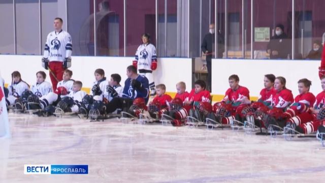 В Ярославле прошел первый матч детской команды по следж-хоккею смотреть онлайн