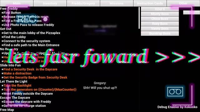 Five Night At Freddy Security Breach DEBUG MODDING ( MOD MENU , LEVEL UNLOCKING ) смотреть онлайн