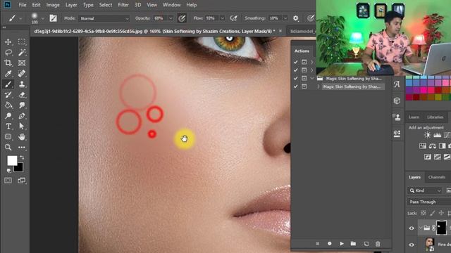 Magic Skin Softening / Skin Smoothing Photoshop Action Free Download