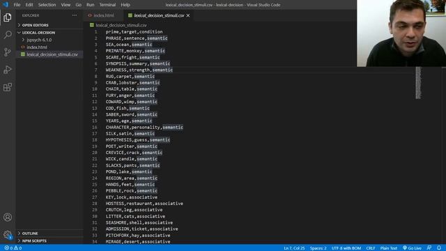 jsPsych Tutorial - Load In Data From .CSV Files смотреть онлайн
