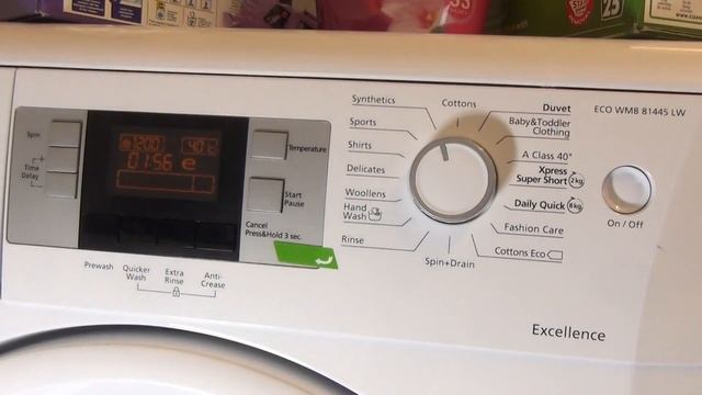 How To Tip #26 : Activate Or De Activate Child Lock Feature On A Beko Excellence Washing Machine.
