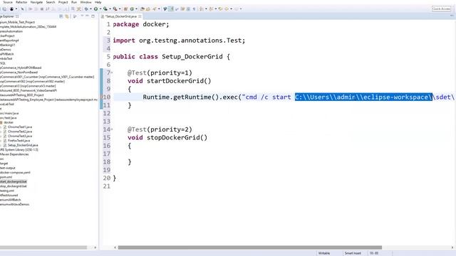 Part-7 | SDET Essentials|How to Invoke Selenium Grid on Docker Environment using Batch file смотреть онлайн