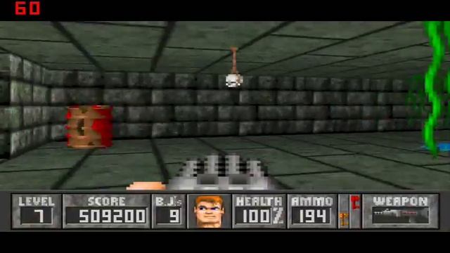 Wolfenstein 3D: Spear End Of Destiny - Level 7 (Boss Super & Ultra Clone) смотреть онлайн