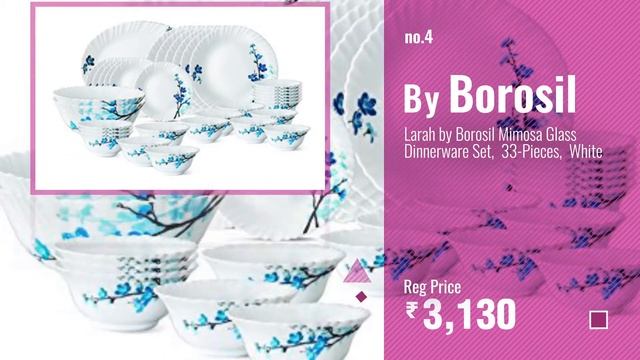 Top 10 Crockery Dinner Set [2018]: Oracle Dinner Set of 32 Pieces with Brownish Prints, Serving for смотреть онлайн