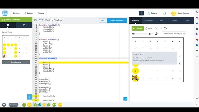 14-CodeHS 2.2.1 Build a Shelter смотреть онлайн