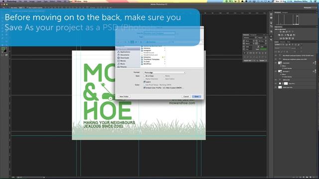 How To Design A Landscape Gardener Business Card In Adobe Photoshop | Solopress Video Tutorial