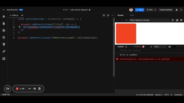 Ep 3: Handle click outside || 9 useful code snippets for everyday JavaScript development. смотреть онлайн