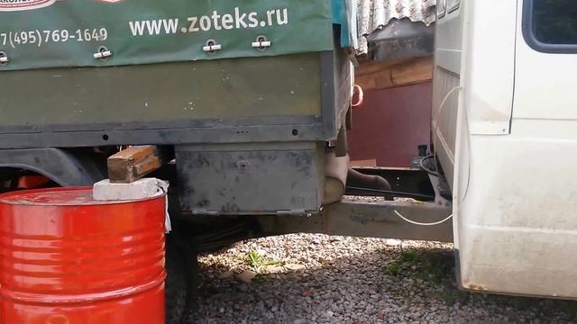 Как снять платформу с газели одному 3