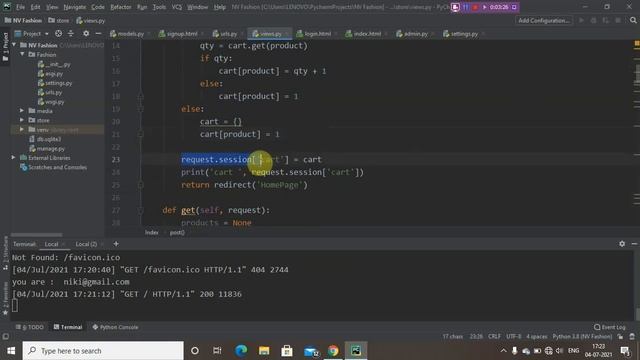 Cart Part-2 #41 | E-commerce Website | Python Django Tutorial In Hindi смотреть онлайн