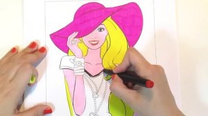 БАРБИ раскраска для детей - 10 РАСКРАСОК ПОДРЯД