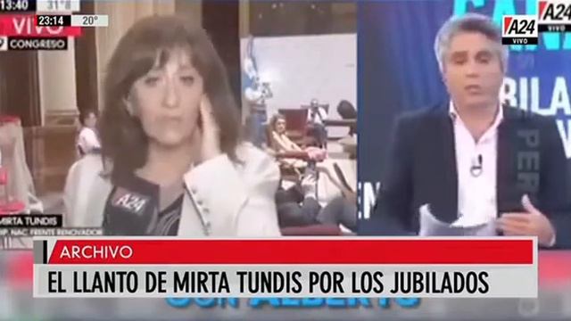 El Llanto De Mirta Tundis Por Los Jubilados