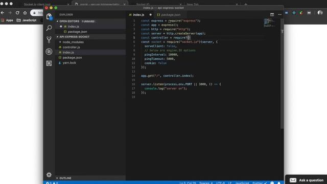Express, Socket io e React смотреть онлайн