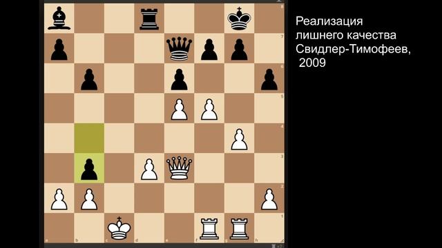 Реализация лишнего качества в шахматах| Уроки миттельшпиля 1 смотреть онлайн