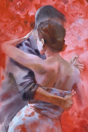 "Танго и розы..." Акварели Марины Трушниковой