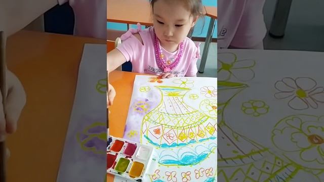 Рисуем Египетские вазы с детьми. смотреть онлайн