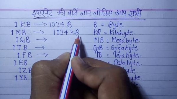 KB MB GB TB Kya hota hai || KB MB GB ka full form || Relation between kb mb gb