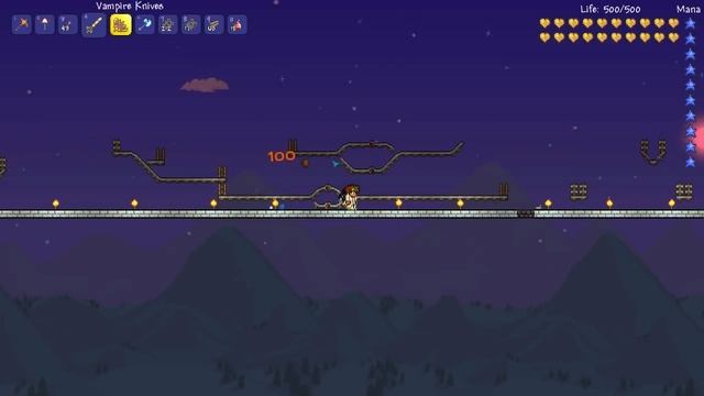 Minecart Basics + Compact Vertical Rails (Terraria) (Fastest Clock in the game?) смотреть онлайн