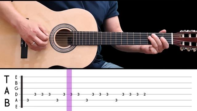 APACHE | Easy guitar melody lesson for beginners (with tabs) - The Shadows смотреть онлайн