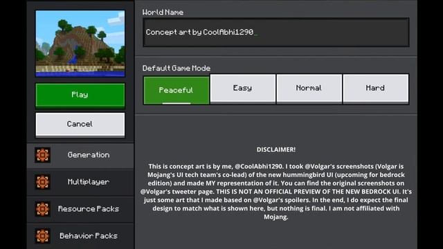 MENU NUEVO EN JAVA Y BEDROCK!! смотреть онлайн