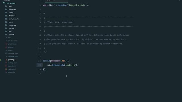 2. ES6 Compilation With Laravel Elixir смотреть онлайн
