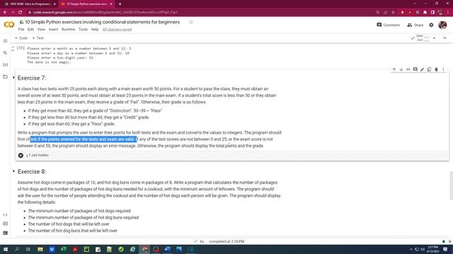 10 Simple Python exercises involving conditional statements (for beginners) смотреть онлайн