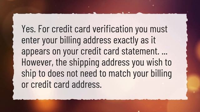 How do I find out my credit card billing address? смотреть онлайн
