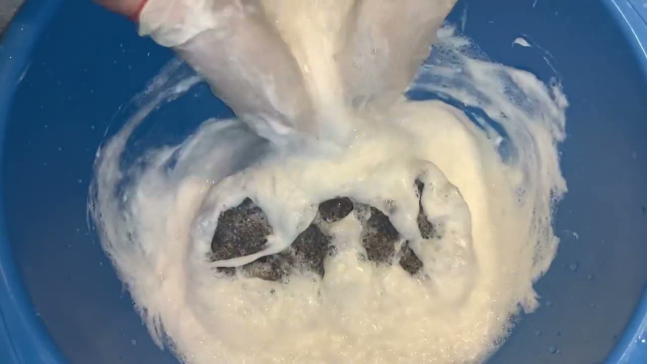 ASMR/mushy Recycled Soap/sponge #soap #soakedsoap #mushysoap