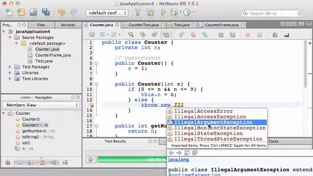 [Java] IllegalArgumentException ส่งอาร์กิวเมนท์ไม่ถูกต้อง смотреть онлайн