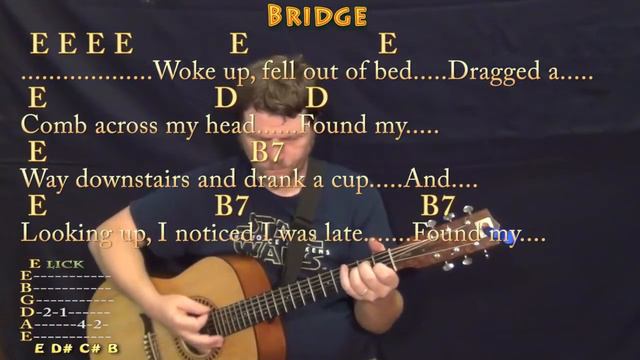 A Day In The Life (Beatles) Guitar Lesson Chord Chart with Chords/Lyrics смотреть онлайн