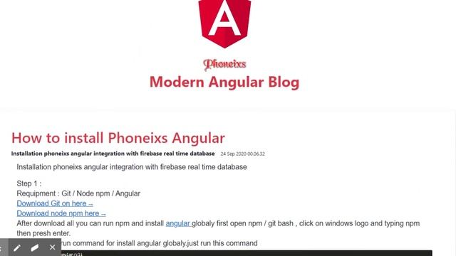 Phoneixs Angular - Angular Blog CMS open source code for develope and buidling make modern website смотреть онлайн