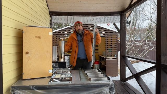 Краткий обзор нового корпуса из нержавейки для моей коптильни холодного копчения Hobbi Smoke смотреть онлайн