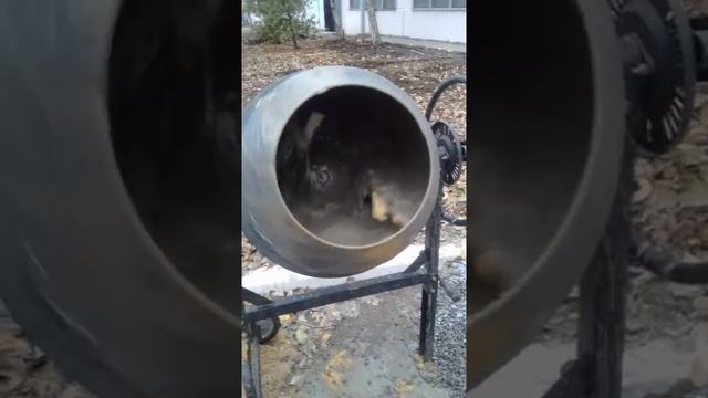 Бетоносмеситель модель Zitrek С-1406. Демонстрация работы. смотреть онлайн