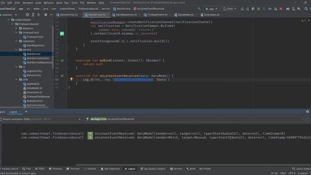 09. Sending Start Call Signal - Android Video Call With WebRTC and Firebase смотреть онлайн
