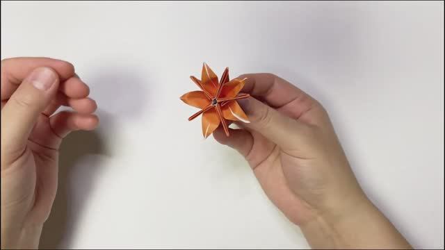 Цветы  бумажные оригами - как легко сложить цветы_