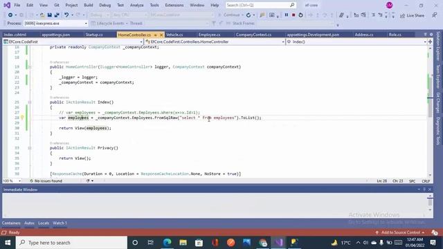 How To Execute SQL Query In Entity Framework Core | SQL injection entity framework core | Part-9 смотреть онлайн