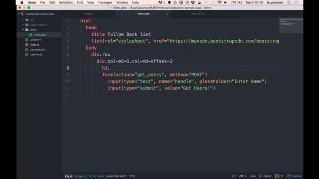 Building a Twitter app with Node.js Part 2 смотреть онлайн