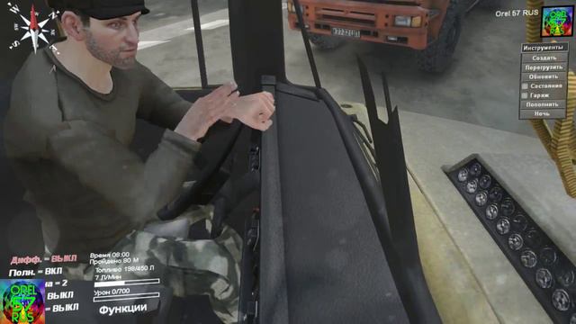 SpinTires. Мод: КрАЗ-6322 Доработанный. (Ссылка на мод в описании) смотреть онлайн
