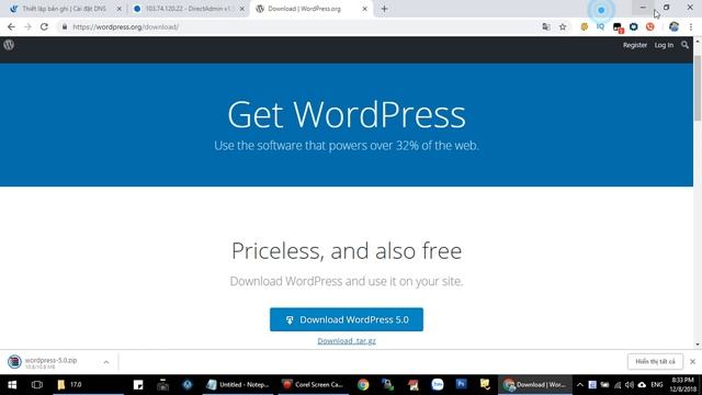 Hướng dẫn cài đặt mã nguồn Website Wordpress - Cường Web | Bài 1 смотреть онлайн