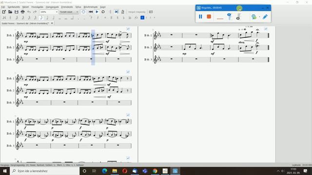 Szabó Ferenc - Szomorú dal Három trombitára 1 és 2 trombita смотреть онлайн