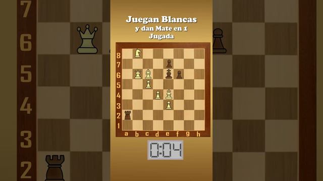 Mate en solo 1 Jugada. #short N° 72 Acertijo de Ajedrez. Si ves otra solución coméntala. смотреть онлайн