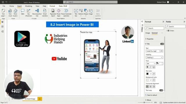 8.2 How to Insert Image in Power BI | Data Analyst Lecture for Beginner | Nishant Bhaiya смотреть онлайн