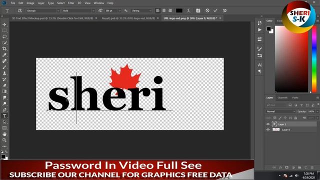 3D Text Effect Mockup In Psd Free Download |Sheri Sk| смотреть онлайн