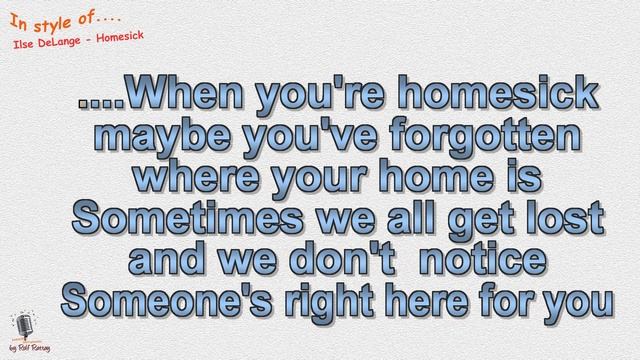 Ilse DeLange - Homesick - Instrumental und Karaoke смотреть онлайн