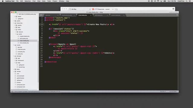 Laravel Basics, Part 17: Sending Response Data Back смотреть онлайн