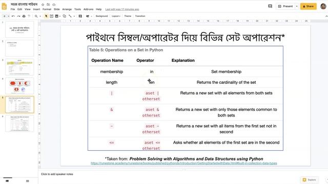 16. Python in Bangla: Set and Set operations смотреть онлайн