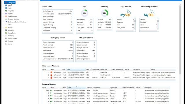Syslog Consolidation with Corner Bowl Event Log Manager 2020 смотреть онлайн