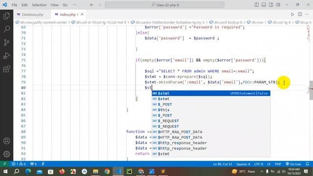 PWDS-26-Class-22-PHP-Blog-project Admin login & Dashboard Setup смотреть онлайн